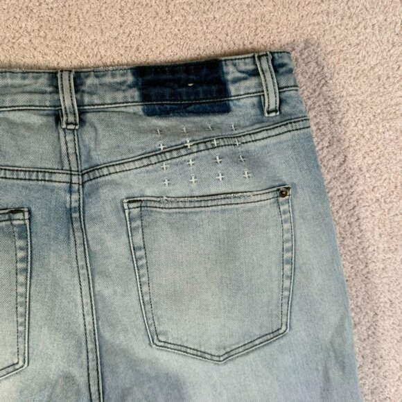 Ksubi Mens Hazlow Philly Blue Straight Leg Jeans Size 32x31 Skater Light Wash - Picture 6 of 13